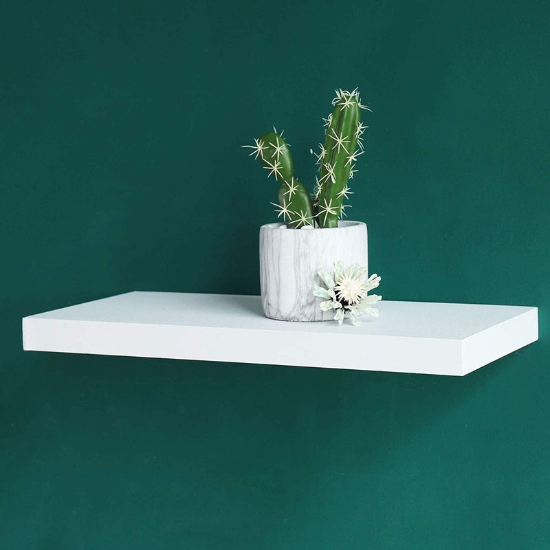 WELLAND Simons Floating Wall Shelf Ledge Shelves, 18-Inch, White - Image 2